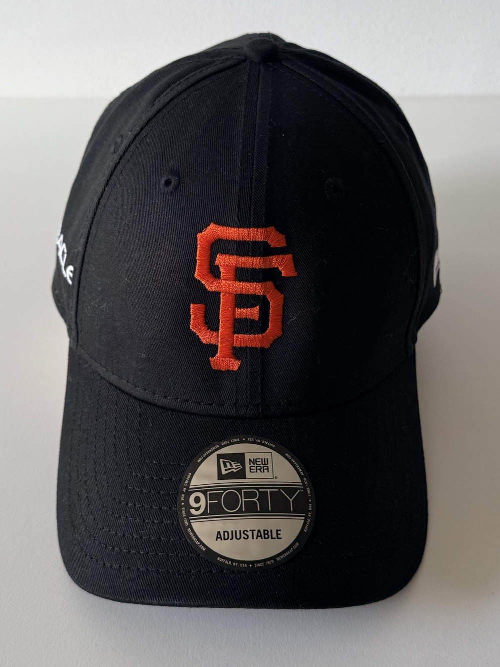 9Forty New Era MLB Adjustable Hat San Francisco Giants Black Orange 100% Cotton